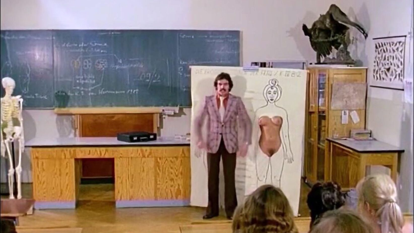 German schoolgirls prank and penetrate their educator upscaled to 4K